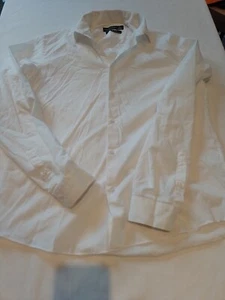 Men's Shirt Primark 16 Collar Long Sleeves Button Up Slim White 21667 - Picture 1 of 15