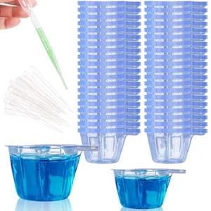 Plastic Disposable Portion Cups Mini Mixing Cups Dispensing Cup Measuring Cup - Picture 1 of 11