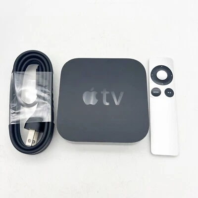Apple TV (2nd Generation) A1378 with remote and Power Cord - Image 1 of 2