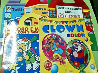 5 LIBRI ATTIVITA' GIOCA COLORA E DIDATTICI PER BAMBINI BUSTA 2