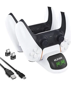 Nexigo Dobe PS5 Controller Charger Upgraded Charging Station Dock LED Indicator  - Picture 1 of 10