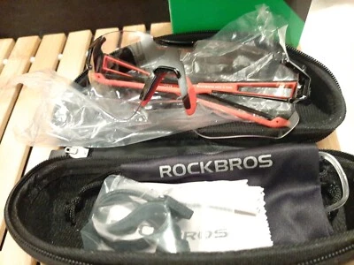 VIDRIO CICLISMO ROCKBROS ROJO/CLARO Nuevo Foto 1 de 4