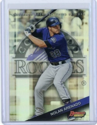 2015 BOWMAN'S BEST SILVER REFRACTOR NOLAN ARENADO #96 ROCKIES  - Image 1 of 2