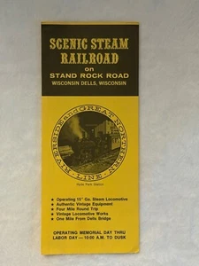 Scenic Steam Railroad Wisconsin Dells Travel Brochure Steam Locomotive Hyde Park - Bild 1 von 3