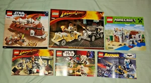 Lot of LEGO Instruction Manuals (Star Wars, Indiana Jones, Batman, etc.) - Picture 1 of 4