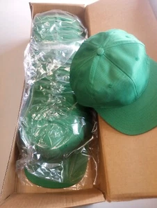 Lote al por mayor a granel de 24 verdes ajustables a presión camionero béisbol golf en blanco - Imagen 1 de 8