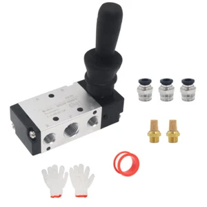 3R210-08 3 Ways 2 Position 1/4" Hand Lever Control Pneumatic Air Valve - Picture 1 of 9