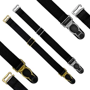 Adjustable Replacement Suspender Garter Belt Metal Clip Lingerie Hook Straps - Picture 1 of 9