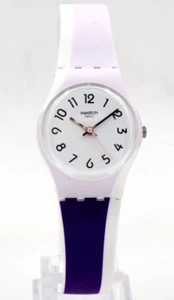 New Swiss Swatch PURPLETWIST Silicone Women Petite Watch 25mm LW169 $70 - Picture 1 of 5