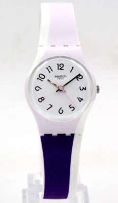 Nuevo Reloj Swatch Suizo PURPLETWIST Silicona Mujer Pequeño 25mm LW169 $70 Foto 1 de 4