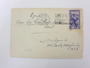 Vintage 1951 Grand Prix Bari Racing Stamp on Envelope with Postage Stamp - Picture 1 of 4