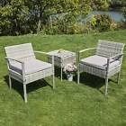 3-piece Wicker Bistro Set, Outdoor Patio Chairs & Coffee