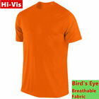 Hi Vis T Shirts High Visibility Safety Work Neon Orange Sports Wear Short Sleeve