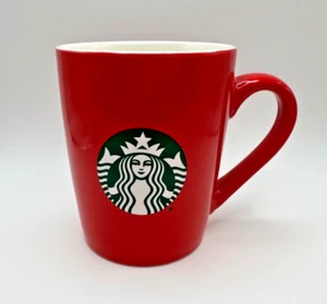 Starbucks 2021 Christmas Holiday Mug Red Siren Mermaid Logo Solid Classic Coffee - Picture 1 of 7