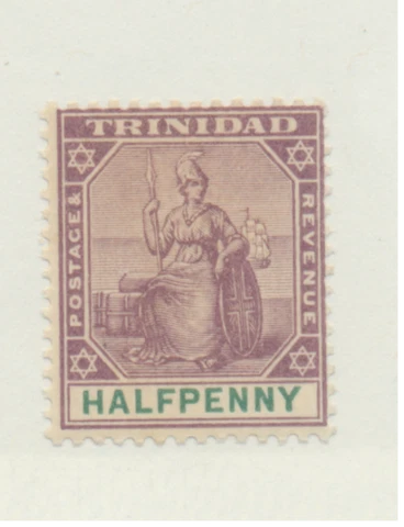 Trinidad Stamp Scott #74, Mint Lightly Hinged Cover