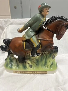 Vintage 1969 REBEL YELL Soldier Horse Decanter Stitzel Weller Distillery Empty - Picture 1 of 8