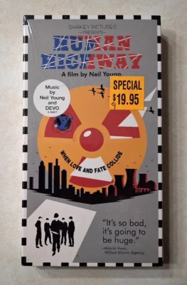 Human Highway VHS 1982 Neil Young NEW SEALED Devo Theatrical Cut Hype Sticker - Image 1 of 4