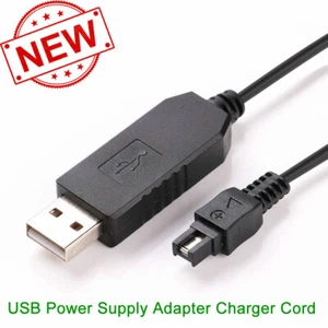 USB Power Adapter Battery Charger Cord Sony DCR-DVD608E DCR-DVD610E DCR-DVD650E - Picture 1 of 4