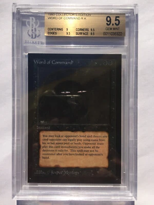 BGS 9.5 (Pop 1 of 3) | Word of Command | MtG Collectors Ed | Gem Mint - Image 1 of 2