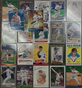 Greg Maddux 22 Card Lot! Rookies, Inserts And More! Braves! Cubs! 1989-2023!