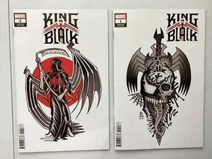 King in Black 1 2 variantes de tatuaje Bedermann casi nuevo 2021 - Imagen 1 de 2