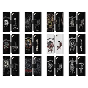 OFFICIAL MOTORHEAD GRAPHICS LEATHER BOOK WALLET CASE FOR APPLE iPOD TOUCH MP3 - Picture 1 of 7