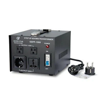 Seven Star Precision Power SSPP-1500 110 220 Volt Step Up Down Transformer 1500W - Image 1 of 4