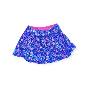Lilly Pulitzer Rock Blau Rosa Blumen Luxletic Mini Skort Rock XS - Bild 1 von 4