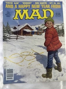 Mad Magazine March 1984; #245; A Happy New Year; Stayin' Alive; Newhart - Imagen 1 de 3