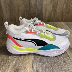 NEW Puma 37757202 Mens US Size 8.5 Playmaker Pro Basketball Sneaker Shoes White - Picture 1 of 11