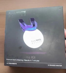 PurelyWHITE DELUXE Kit Sbiancamento Denti, Completo LED Sbiancamento Denti, 15+ - Foto 1 di 5