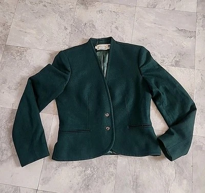 Chaqueta Blazer Mujer The Villager Lana Verde, Mezcla Talla 10 Excelente Estado Foto 1 de 4