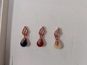 Kettenanhänger, Rosè Vergoldet,Jade, Granat ,Sodalith ,Nachlass Auflösung  - Bild 1 von 6