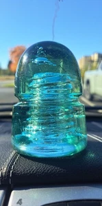 SELTEN GRÜN AQUA CD 143 CANADIAN PACIFIC CD 143 GLASISOLATOR FEHLERPRÄGUNG - Bild 1 von 7