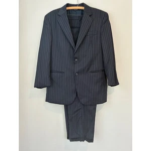 Jos A Bank Mens Gray Pinstripe Wool/ Cashmere Blend Suit, 41R Jacket,35 R Pants - Picture 1 of 15