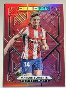 2021-22 Panini Obsidian Soccer Marcos Llorente RED FLOOD #/10 Atletico de Madrid - Picture 1 of 5