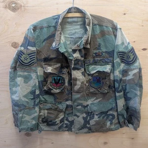 US Air Force BDU Shirt Patches Small Short Tactical Air Command USAF Woodland - Bild 1 von 13