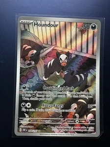 Houndour #204 Obsidian Flames Pokémon Card Illustration Rare NM/M 2023 S&V - Picture 1 of 2
