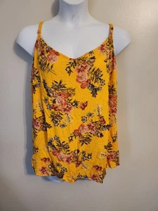 Camisa Top Cami Sin Mangas Estampado Floral Amarillo Tórrido 4 4X - Imagen 1 de 4