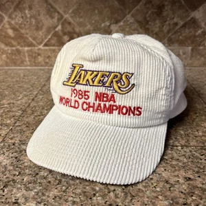 Vintage Lakers Sports Specialties Snapback Cap Mütze 1985 NBA Champions Cord - Bild 1 von 11