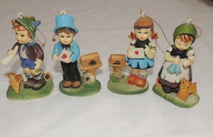 Lot of 4 Hummel Style  Figurines - Ornaments - Picture 1 of 7