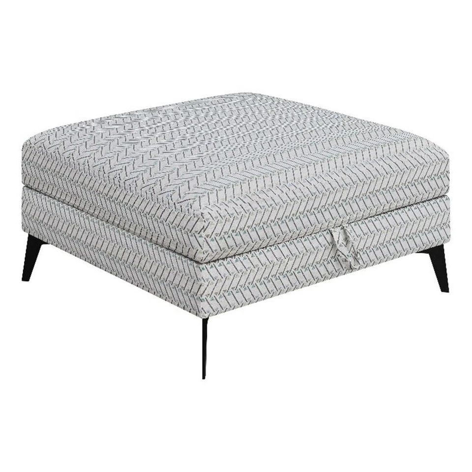 Clint Square Upholstered Tufted Storage Ottoman Aloe - Image 1 of 4