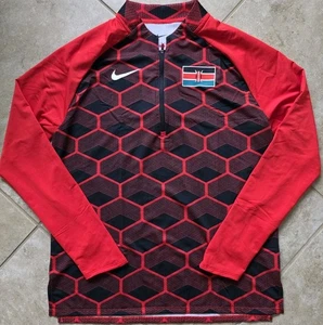 PE Nike Pro Elite Kenya 1/4 Zip Running Jacket Made In USA Size Small CI8845-602 - Picture 1 of 8