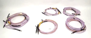 FLORIDA RF SMA COAX TEFLON COVERED CABLE SMS-200 SERIES M- M CONN. ASSORTED LOT - Picture 1 of 18