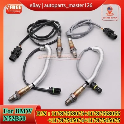 Set of 4 Up&Downstream O2 Oxygen Sensors For 2007-2011 BMW E70 E83 E90 E92 3.0L - Image 1 of 4