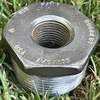 1 1/4” X 1/2" 150# Threaded NPT Hex Bushing NEW Open Box USA 183BBBB - Image 1 of 4