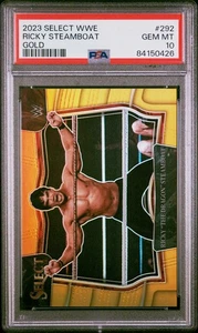 2023 Panini Select WWE Ricky Steamboat #292 Gold Prizm PSA 10 - Picture 1 of 2
