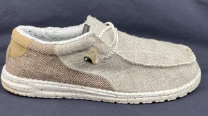 Zapatos Hey Dude Wally Stitch para hombre talla 11 Tumbleweed polar lona - Imagen 1 de 10