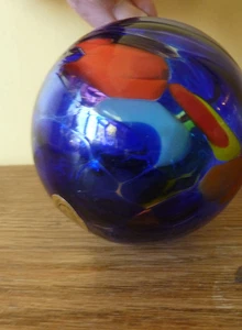 Glashütte Glashütte Schwane Glas Weihnachtsschmuck Handarbeit Made Blau - Bild 1 von 2