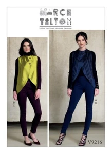 Vogue Sewing Pattern 9216 Misses 14-22 Seamed Tulip-Hem Vests and Pants - Picture 1 of 9